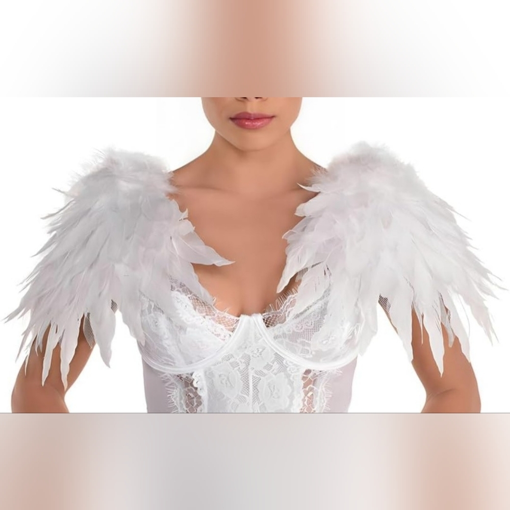 White Heavenly Angel Shoulder Wings